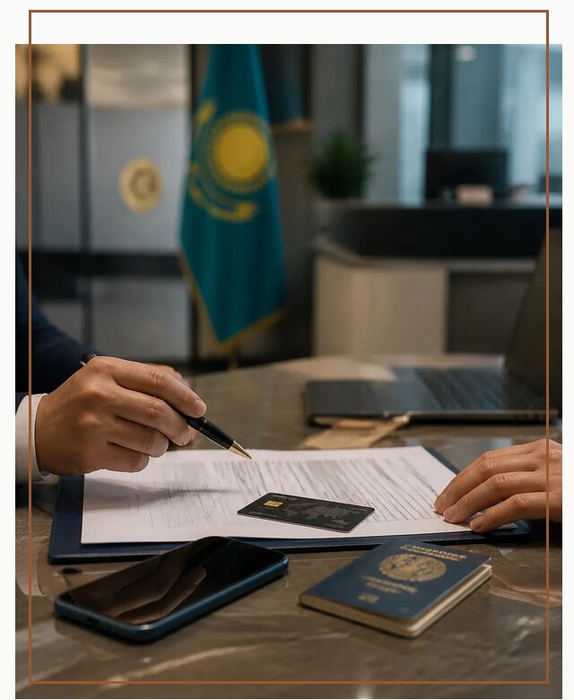 Открытие счета и банковской карты в Казахстане в Учалах
